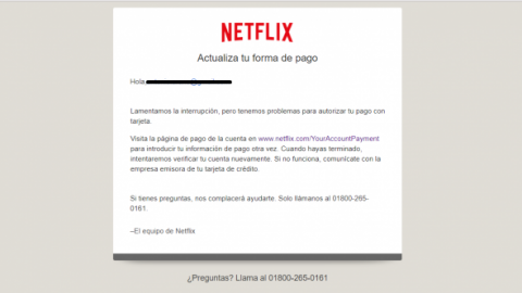 Circula correo falso de Netflix que puede estafarte