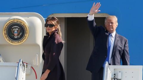 Trump parte hacia Corea del Sur, segunda parada de su gira asiática