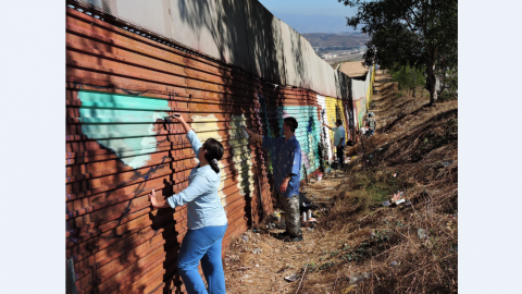 VIDEO: Record Guinnes para obra en el muro fronterizo entre Tijuana y San Diego