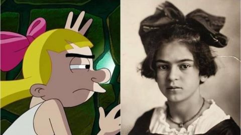 "Helga", de "Hey Arnold", inspirada en Frida Kahlo