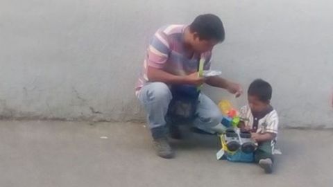 Video de soldado con niño en Veracruz conmueve