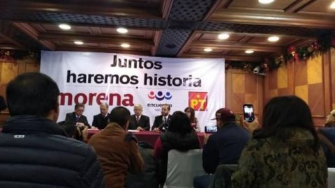 Morena, PES y PT firman acuerdo para ir en coalición