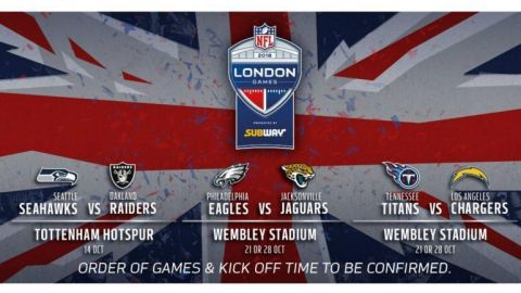 La NFL confirma duelos que se jugarán en Londres