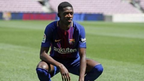 Dembélé es baja del Barcelona por una nueva lesión