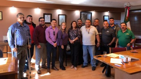 Alcaldesa sostiene reunión con líderes transportista de Tecate