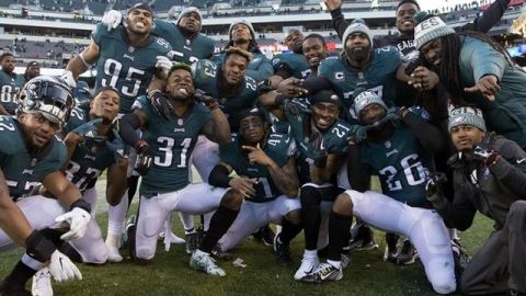 Eagles ganaron premio a la Mejor Celebración del Año en la NFL