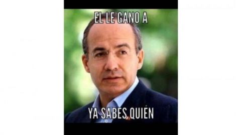 Calderón comparte meme de su triunfo sobre AMLO