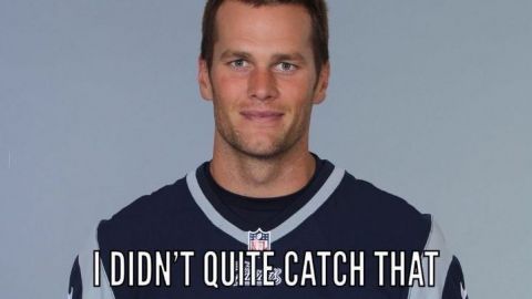 Los memes de la falla de Tom Brady