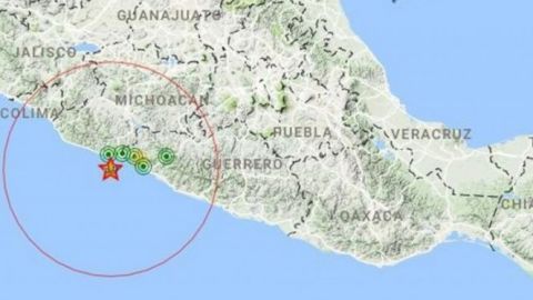 Reportan sismo de magnitud 4.9 en Michoacán