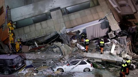 Suben a 177 los desaparecidos en terremoto en Taiwán que ha causado 2 muertos