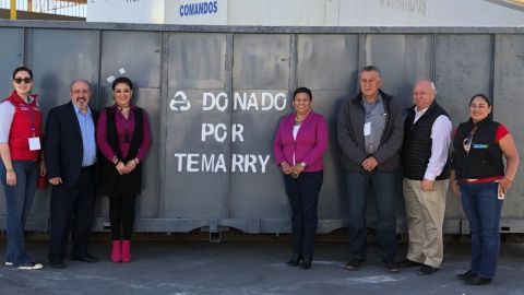 Grupo Temarry realiza donativo de contenedores de basura