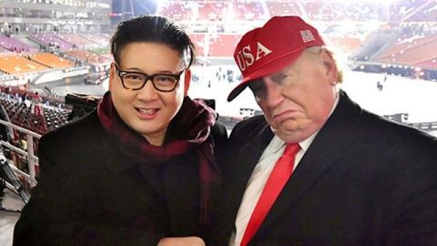 Dobles de Trump y Kim Jong Un, expulsados de inauguración