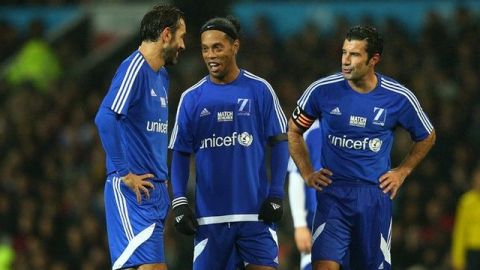 Abidal y Cafú se unen a Figo y Ronaldinho en un partido benéfico en Ginebra