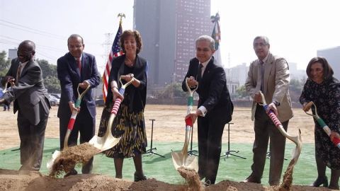 Estados Unidos comienza la construcción de su nueva embajada en México