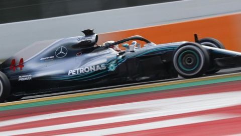 Hamilton marcó el paso este jueves en Barcelona