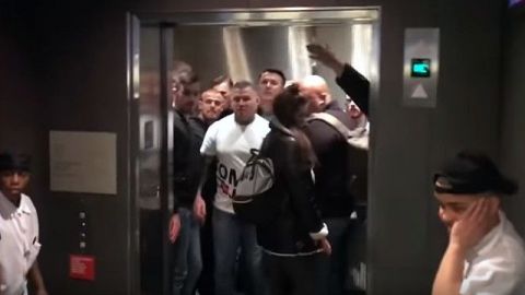 McGregor causó destrozos en el Media Day de UFC 223 y la policía lo busca