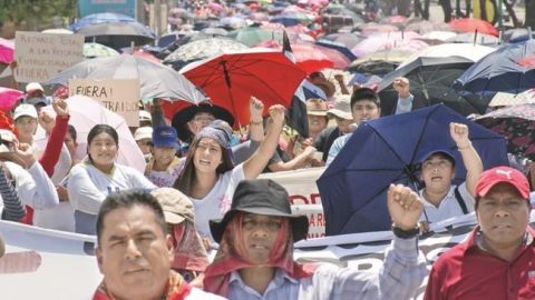 CNTE inicia paro magisterial de 48 horas en Chiapas