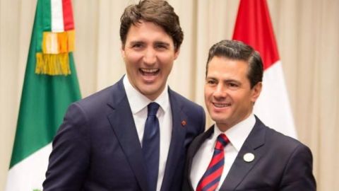 Peña Nieto y Trudeau acuerdan avance en negociación del TLCAN