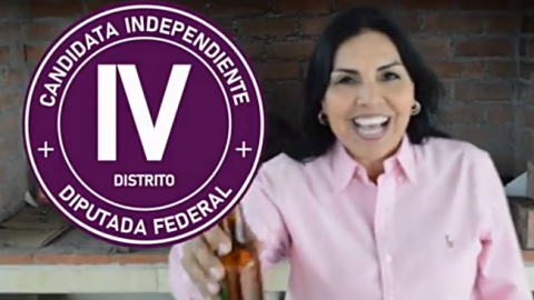 VIDEO: Candidata a diputada federal promete bajar el precio de la cerveza
