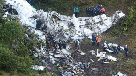 Confirman causas del accidente aéreo del Chapecoense
