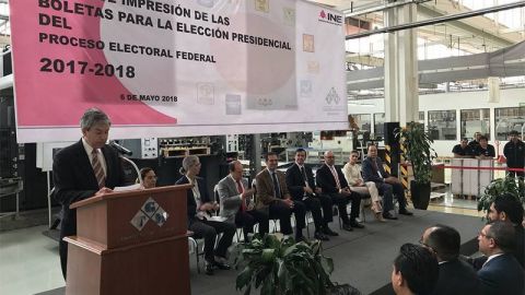 Inicia impresión de boletas para elección presidencial