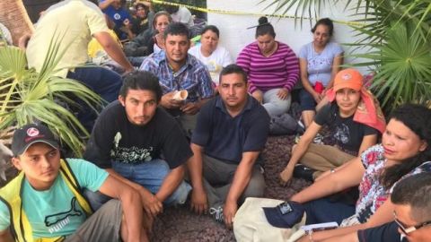 Con huelga de hambre, 15 centroamericanos exigen visas humanitarias