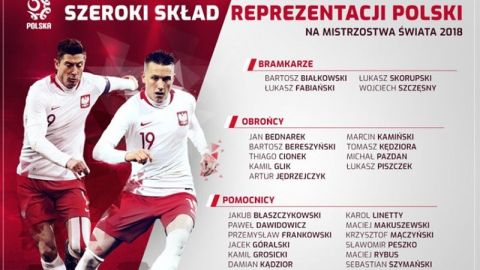 Lewandowski lidera la preconvocatoria de Polonia para el Mundial