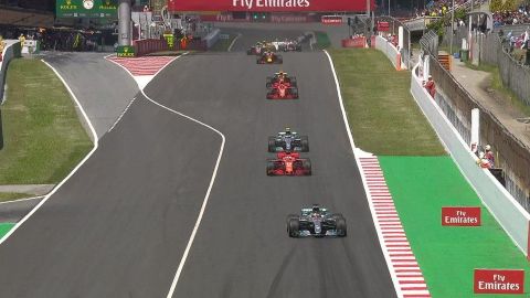 Hamilton domina y gana GP de España por 20 segundos