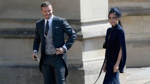 Beckham encabezó a deportistas famosos de la boda de Harry y Meghan