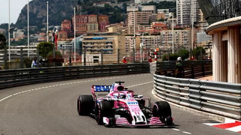 Checo alcanza el octavo mejor tiempo en prácticas libres de Mónaco