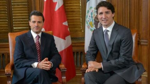 Coinciden Peña y Trudeau en mantener comunicación ante TLCAN