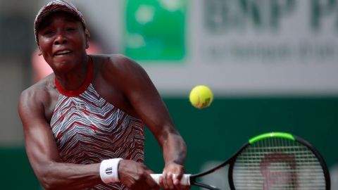 Venus Williams cae en primera ronda en el Roland Garros