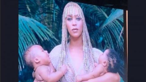 Beyoncé muestra a sus gemelos en gira con Jay Z