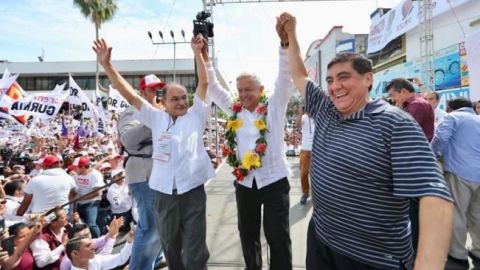 En Chiapas, "Huicho Domínguez" llama a votar por AMLO