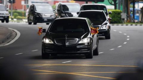 Trump y Kim llegan a la sede de su histórica cumbre en Singapur