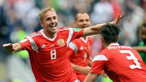 Rusia brilló en su debut: goleó 5-0 a Arabia Saudita