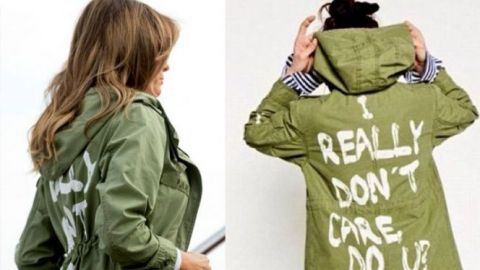 Trump dice que el mensaje de la chaqueta de Melania iba dirigido a los medios