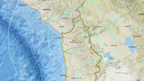 Sismo de magnitud 5,8 afecta localidad en zona fronteriza del norte de Chile