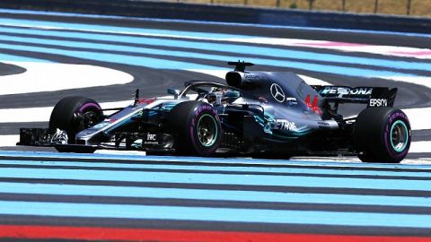 Hamilton lidera un 1-2 de Mercedes en el arranque del GP de Francia