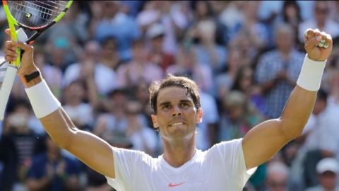 Rafael Nadal triunfa en su debut en Wimbledon