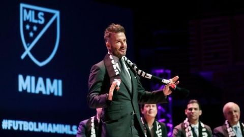 Beckham presenta su estadio en Miami para la MLS