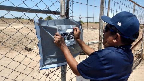 Clausuran empresa contaminante en el valle de Mexicali