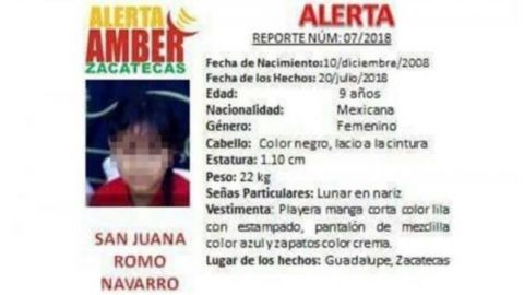 Detienen en Zacatecas a presunto feminicida de niña San Juana