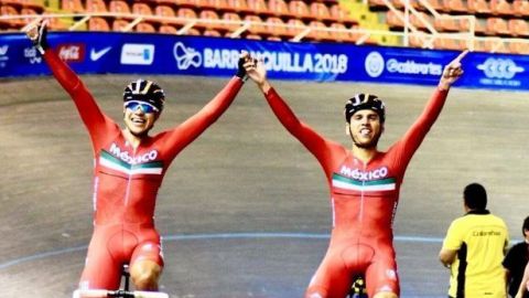 Dupla mexicana gana oro en ciclismo de pista en JCC