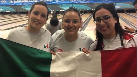 México se lleva el oro en boliche femenil por tríos de Barranquilla 2018