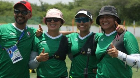 México se cuelga medalla de oro en arco recurvo por equipo