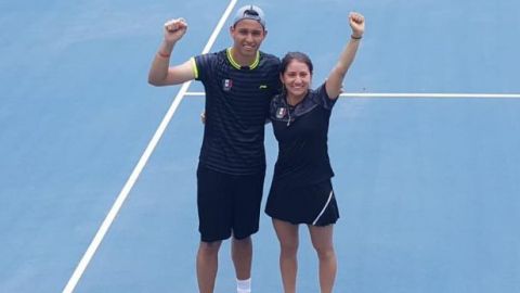 Tenistas mexicanos ganan bronce en dobles mixtos en Centroamericanos