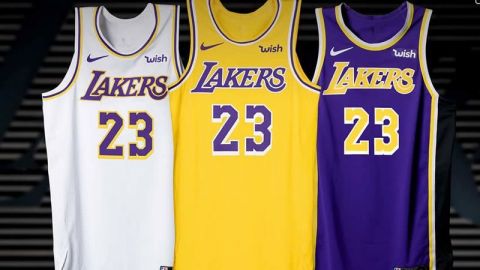 Lakers presentan nuevo uniforme con el '23' de LeBron