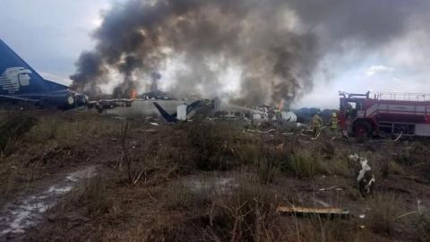 Atribuyen a condiciones climáticas accidente de avión de Aeroméxico