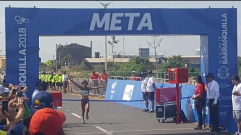 Maratonista mexicana Madaí Pérez gana oro en Barranquilla 2018